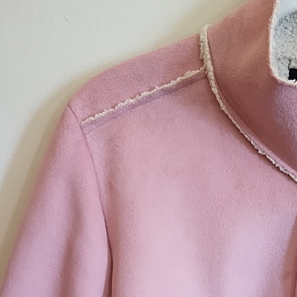 PINK SUEDE JACKET BT ESTUDIO. - Picture 4 of 13